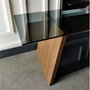 Hanah Home Soporte de TV en Nogal y Negro